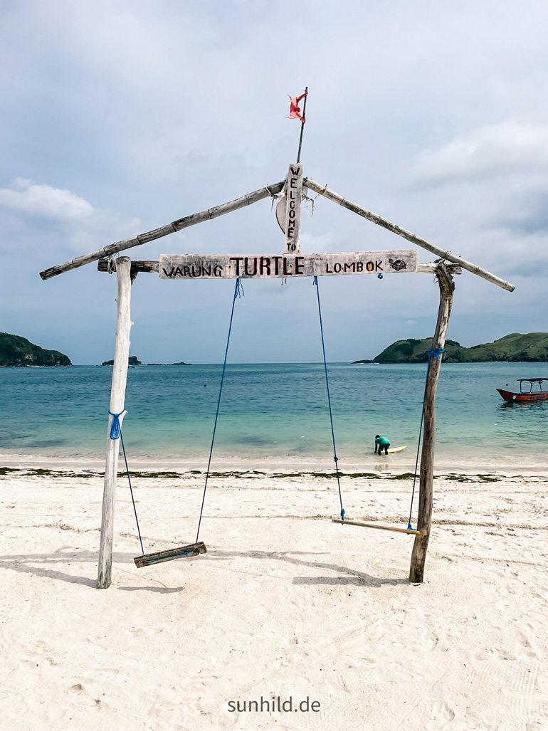 turtle warung tanjung aan kuta lombok