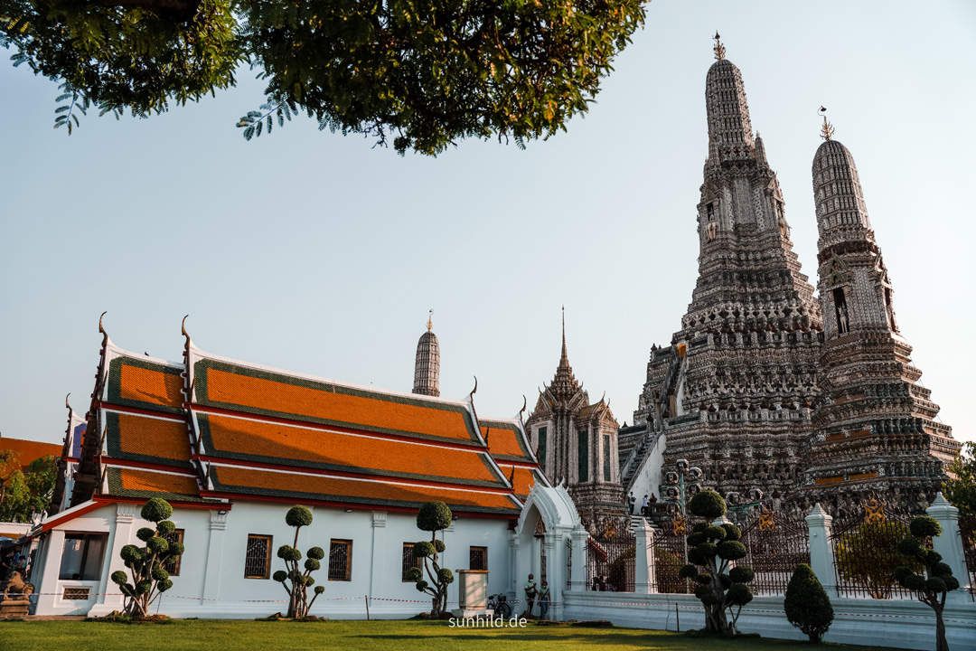 Wat Arun Tempel, Bangkok, Thailand<br />
Reiseblog sunhild.de